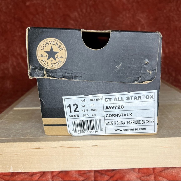 Converse CTAS OX, Cornstalk Retro Corduroy Sneakers, Men’s Size 12, New with Box - Picture 6 of 6